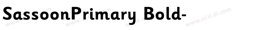 SassoonPrimary Bold字体转换